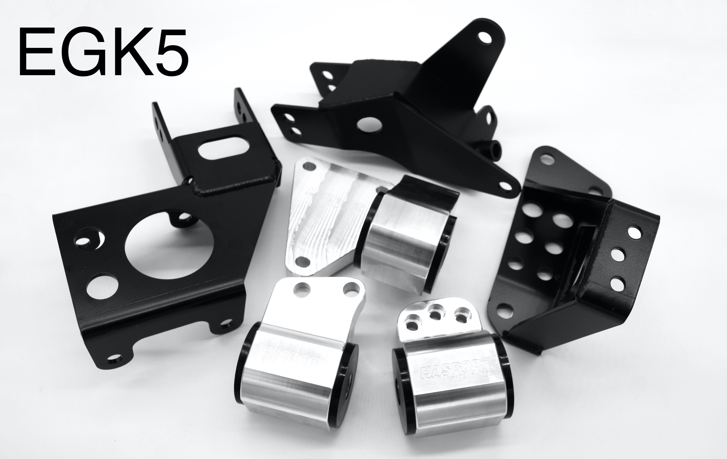 thumbnail image 2 of Engine Swap Mounts For K20 K24 K-Series – Fits 92-95 Civic EG6 & 94-01 Integra DC2, Munirater Aluminum 2 of 2